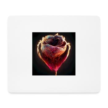 Herz Love Abstract Collection 2 - Mousepad (Querformat) - Weiß - Vorne