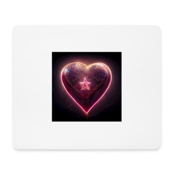 Herz Love Abstract Collection 33 - Mousepad (Querformat) - Weiß - Vorne