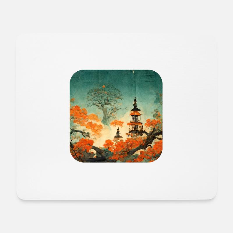 JAPAN - Mousepad (Querformat) - Weiß