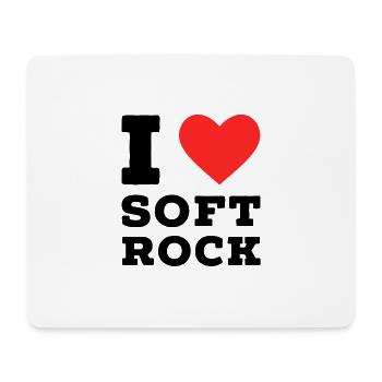 J’aime le soft rock - Tapis de souris (format paysage) - blanc - Devant