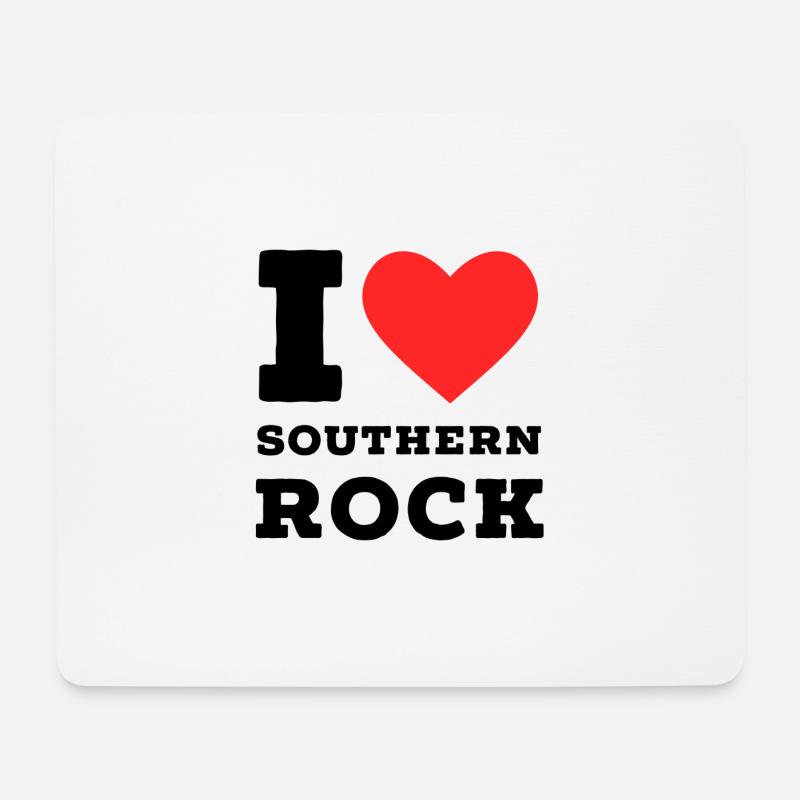 Ich liebe Southern Rock - Mousepad (Querformat) - Weiß