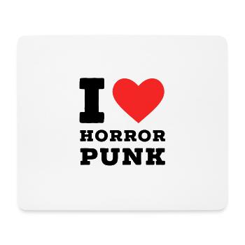 Ich liebe Horror Punk - Mousepad (Querformat) - Weiß - Vorne