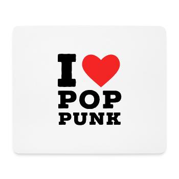 Ich liebe Pop Punk - Mousepad (Querformat) - Weiß - Vorne