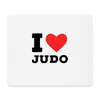 J’adore le judo - Tapis de souris (format paysage) - blanc - Devant