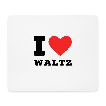 Ich liebe Walzer - Mousepad (Querformat) - Weiß - Vorne