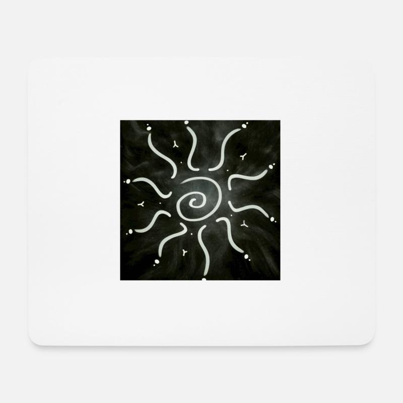 HEISSE SONNE - Mousepad (Querformat) - Weiß