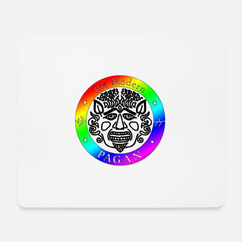 der moderne Heide - Mousepad (Querformat) - Weiß