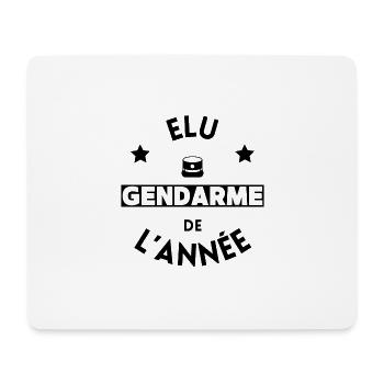 Élu gendarme de l'année - Tapis de souris (format paysage) - blanc - Devant