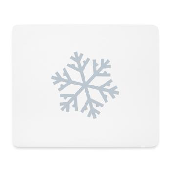 Flocon de neige - Tapis de souris (format paysage) - blanc - Devant