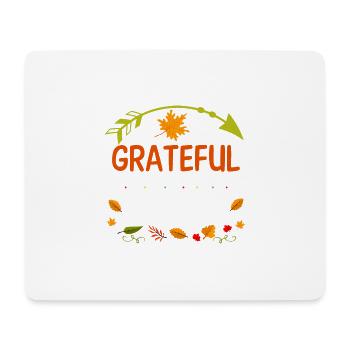 Greatful Thankful Blessed t-shirt - Mousepad (Querformat) - Weiß - Vorne