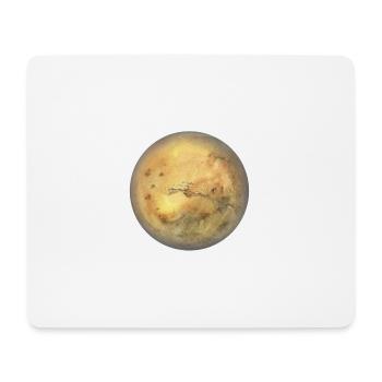 Planet Mars - Mousepad (Querformat) - Weiß - Vorne