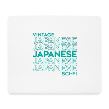 Vintage Japanese Sci fi Anime Slap - Tapis de souris (format paysage) - blanc - Devant