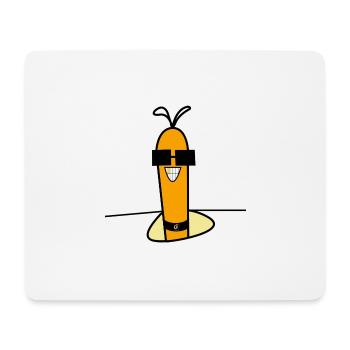 Quoi de neuf! - Tapis de souris (format paysage) - blanc - Devant
