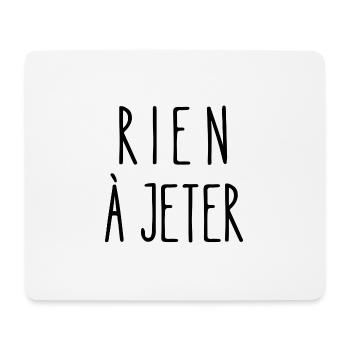 rien à jeter - Tapis de souris (format paysage) - blanc - Devant