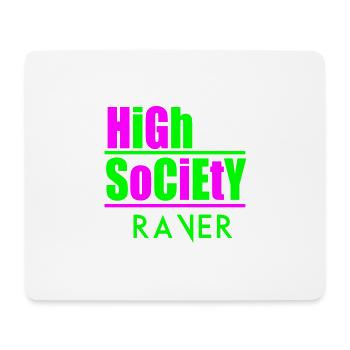 Rave de la haute société - Tapis de souris (format paysage) - blanc - Devant