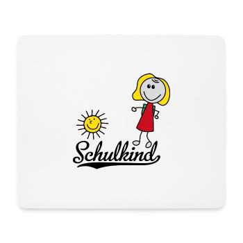 Schulkind - Mousepad (Querformat) - Weiß - Vorne