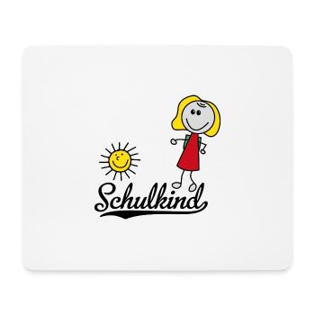 Schulkind - Mousepad (Querformat) - Weiß - Vorne
