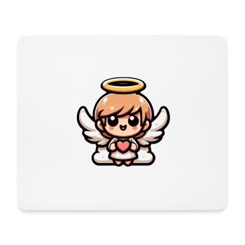 Cute Cartoon Angel - Mouse Pad (horizontal) - white - Front