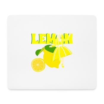 Vintage Retro Rockabilly Zitrone Pinup - Mousepad (Querformat) - Weiß - Vorne