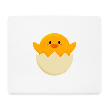 poussin de Pâques en oeuf - Tapis de souris (format paysage) - blanc - Devant