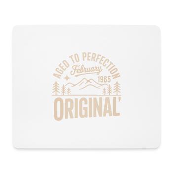 Februar 1965 – Legende der Gipfel und Berge - Mousepad (Querformat) - Weiß - Vorne