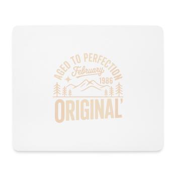 Februar 1986 – Legende der Gipfel und Berge - Mousepad (Querformat) - Weiß - Vorne