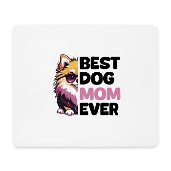 Meilleure maman de chien de tous les temps - Poméranie - Tapis de souris (format paysage) - blanc - Devant