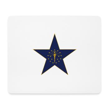 Indiana Fan T-Shirt – Stolz zeigen! - Mousepad (Querformat) - Weiß - Vorne