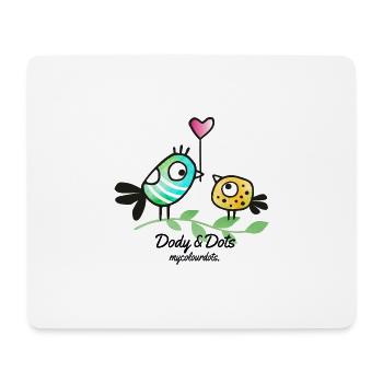 Dody & Dots - Icône par mycolourdots - Tapis de souris (format paysage) - blanc - Devant