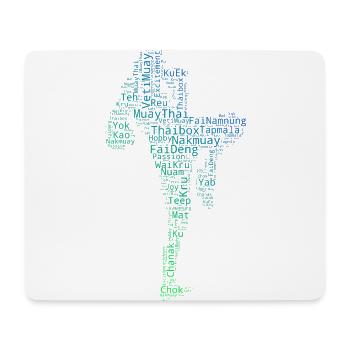 Boxe Thaï Boxeur Thaïlandais Boxeur Homme Muay Thai - Tapis de souris (format paysage) - blanc - Devant