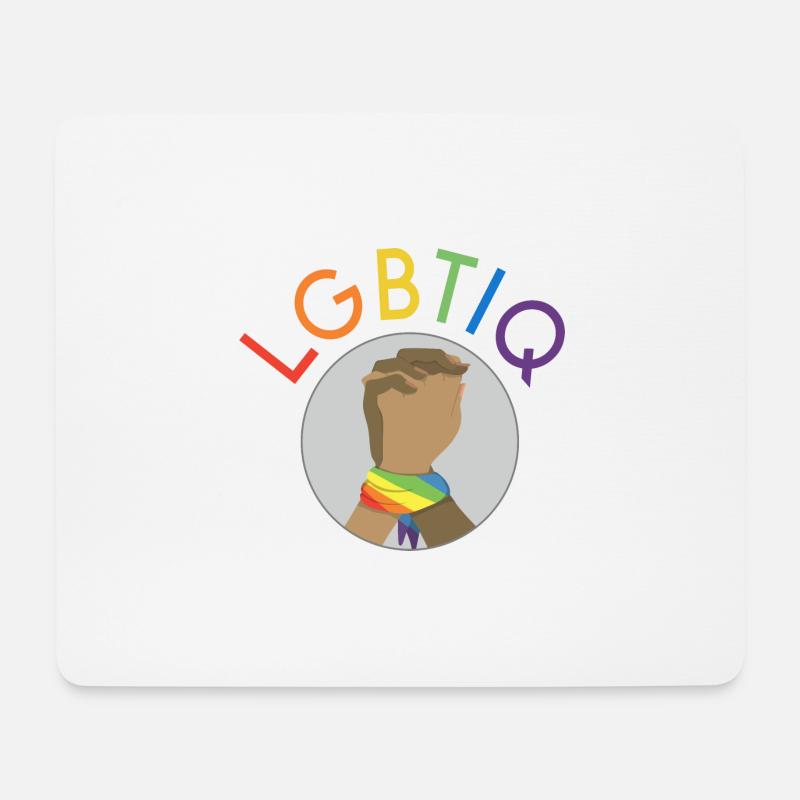 LGBTIQ Gay Pride Stay together Pray Love - Mousepad (Querformat) - Weiß