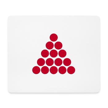 Billard snooker Billardkugel - Mousepad (Querformat) - Weiß - Vorne