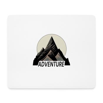 Naturerlebnis Berglandschaft - Mousepad (Querformat) - Weiß - Vorne