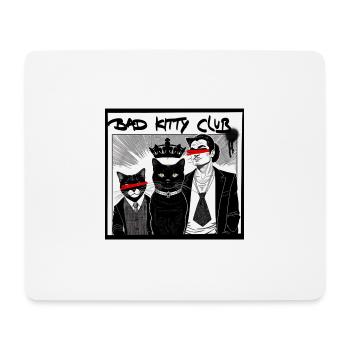Bad kitty Club - Mousepad (Querformat) - Weiß - Vorne