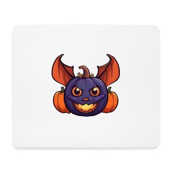 Halloween Pumpkin Bat - Mouse Pad (horizontal) - white - Front
