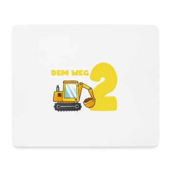 Aus dem Weg ich bin schon 2, Geschenkidee - Mousepad (Querformat) - Weiß - Vorne