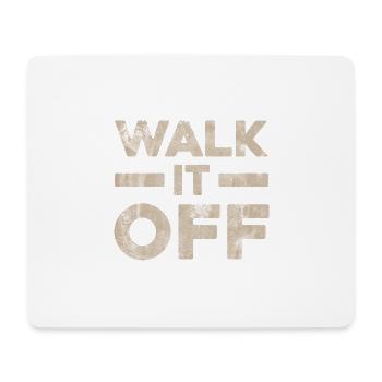 Walk It Off Hard Workout Gym Weight Training - Tapis de souris (format paysage) - blanc - Devant
