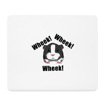 Quiekendes Meerschweinchen Ironisch Haustier - Mousepad (Querformat) - Weiß - Vorne