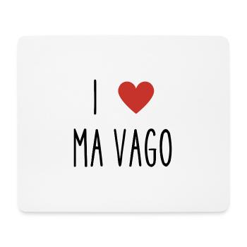 i love ma vago - Tapis de souris (format paysage) - blanc - Devant
