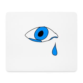 Eye Tear Cry - Mouse Pad (horizontal) - white - Front