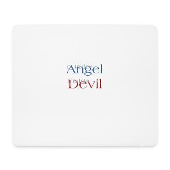Angel or Devil? - Mouse Pad (horizontal) - white - Front