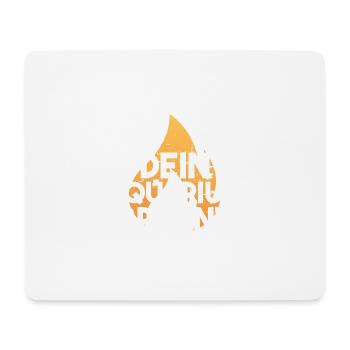 dein Aquarium brennt Lustiges Motiv Geschenkidee - Mousepad (Querformat) - Weiß - Vorne