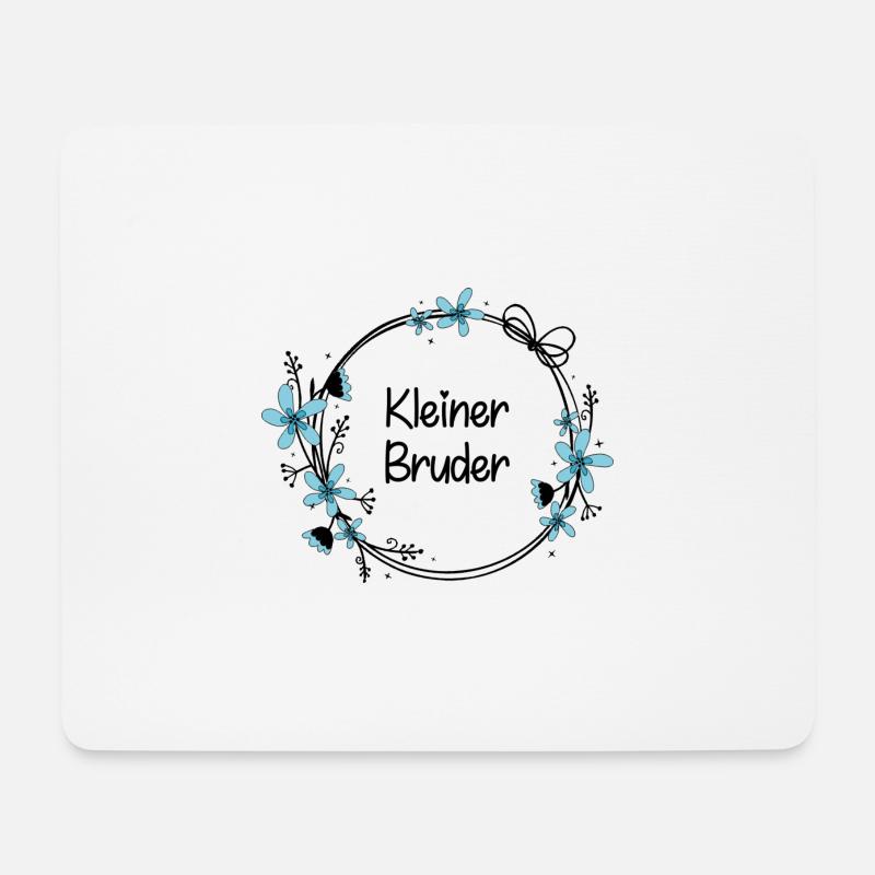 Kleiner Bruder - Mousepad (Querformat) - Weiß