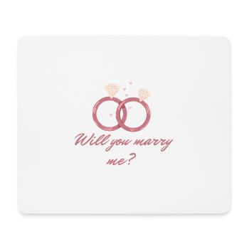 RING - Mousepad (Querformat) - Weiß - Vorne