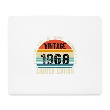 Vintage 1968 56 Years Old 56th Birthday Limited - Mouse Pad (horizontal) - white - Front