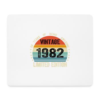 Jahrgang 1982 42 Jahre 42. Geburtstag Limitiert - Mousepad (Querformat) - Weiß - Vorne