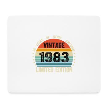 Vintage 1983 41 Years Old 41th Birthday Limited - Mouse Pad (horizontal) - white - Front