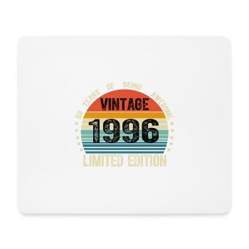 Jahrgang 1996 28 Jahre alt 28. Geburtstag Limitiert - Mousepad (Querformat) - Weiß - Vorne