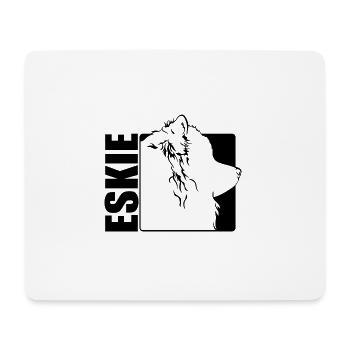 Américain Eskimo Chien Eskie Profil Chiens Wilsigns - Tapis de souris (format paysage) - blanc - Devant