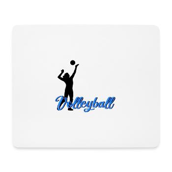 Volley-ball - Tapis de souris (format paysage) - blanc - Devant